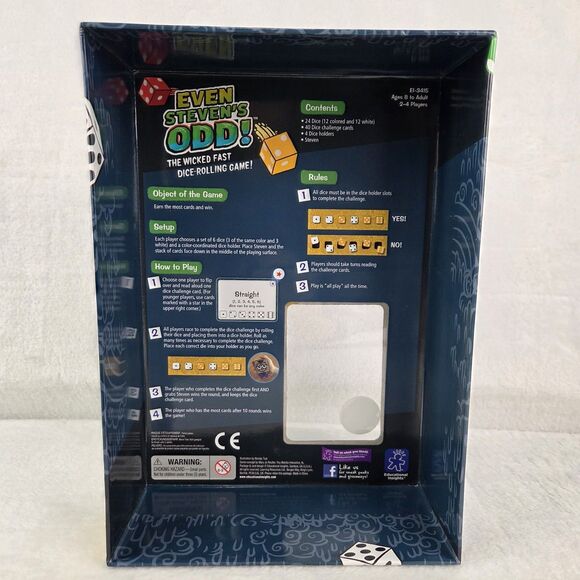 Even Stevens Odd Wicked Fast Dice-Rolling Game Educational Insights Complete - Picture 9 of 12